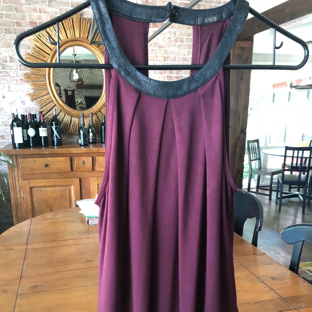 Maroon halter top! Worn once.
